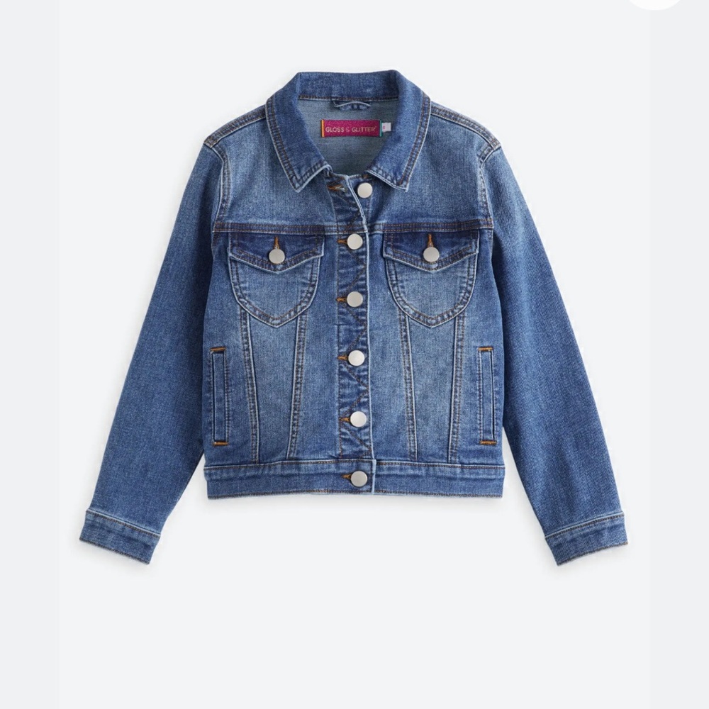 brand new denim jacket, girls size L